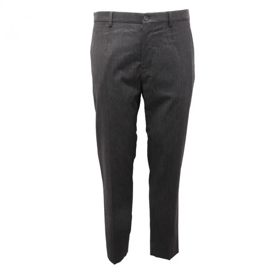 3669AL pantalone uomo DOLCE&GABBANA man wool blend trousers black