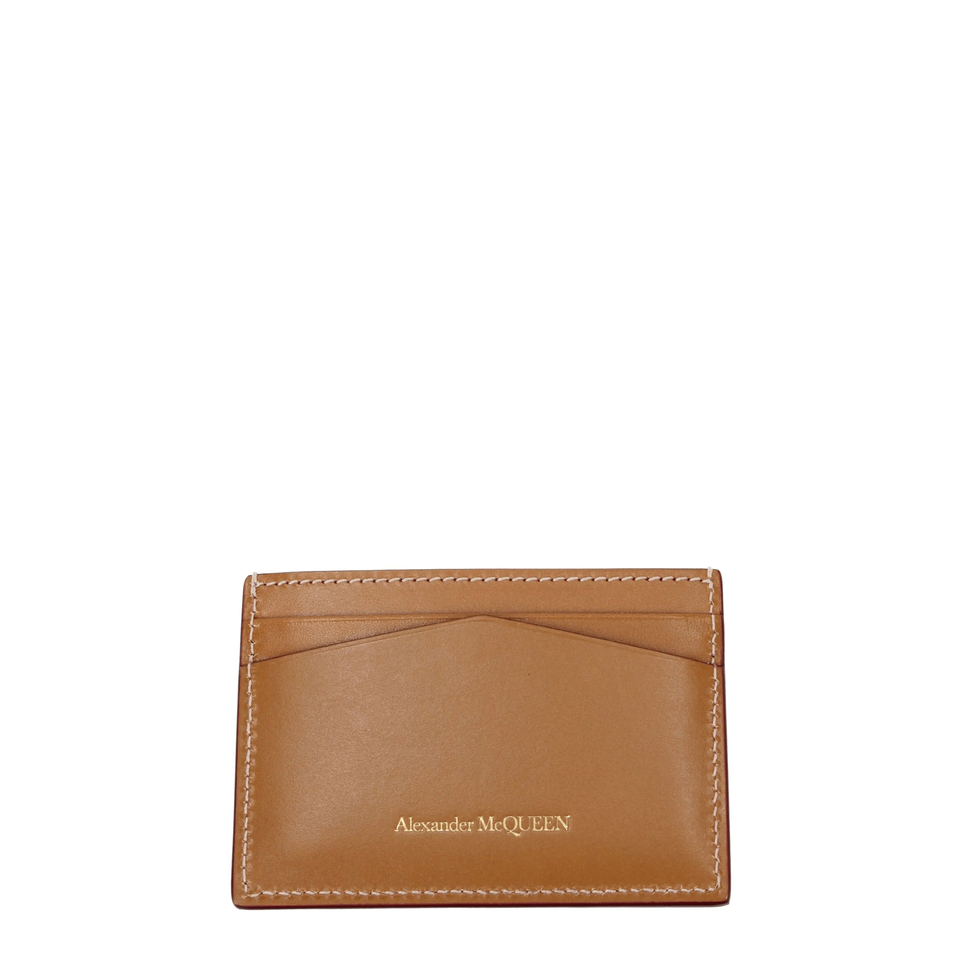 Alexander McQueen Portadocumenti Uomo Pelle Marrone