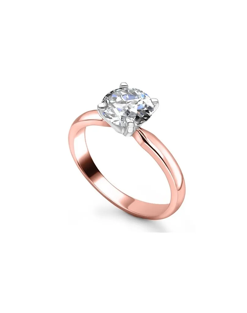 Anello di Fidanzamento in oro rosa con diamante di 0.30 Carati SG06407