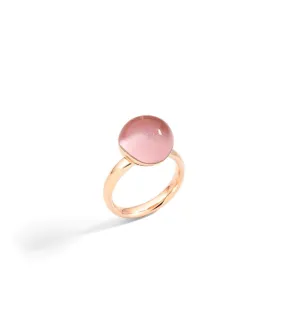 Anello Grande Rosèe Du Matin Rosa Veneziano Oro Rosa