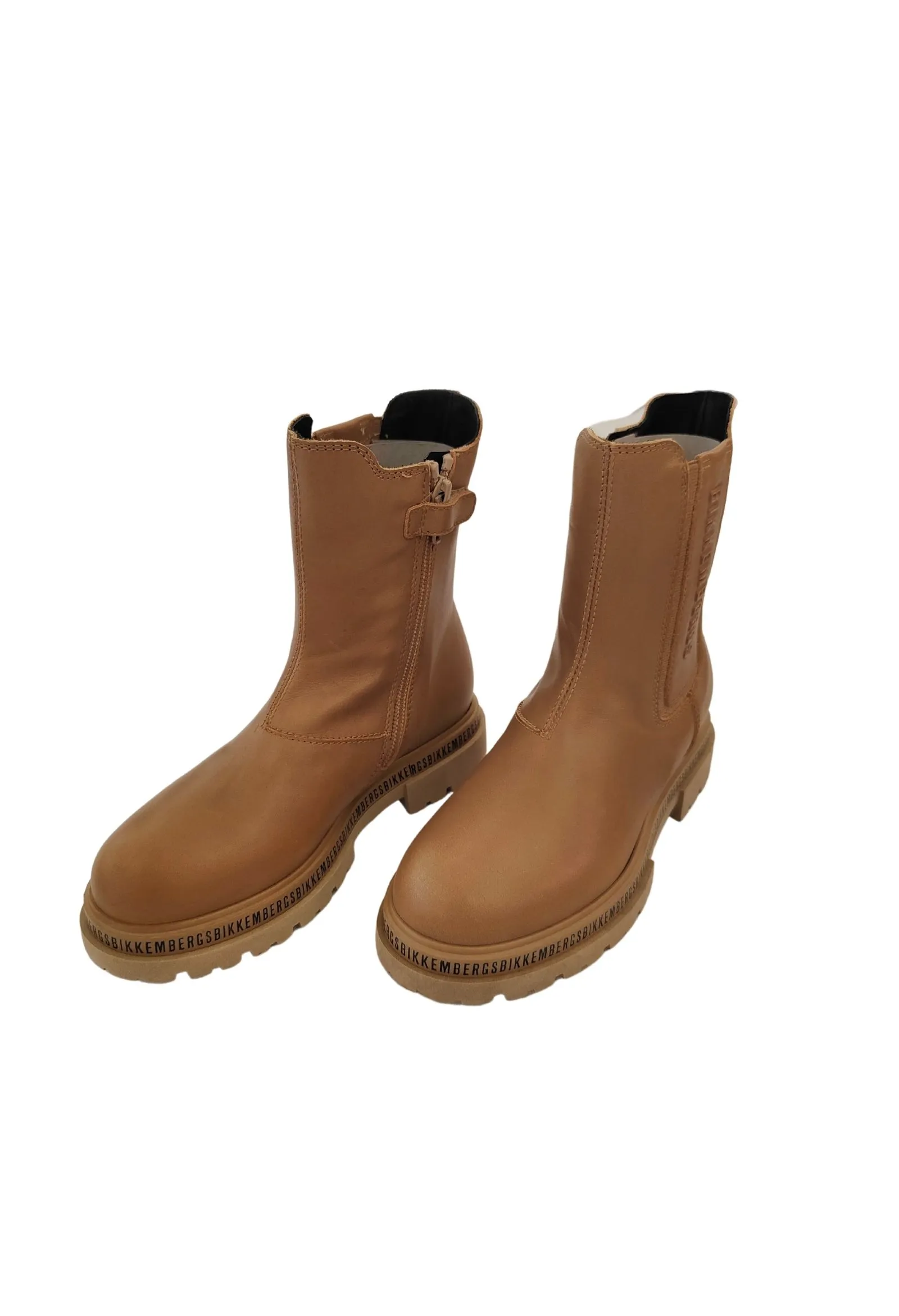bikkembergs  stivale beige logato