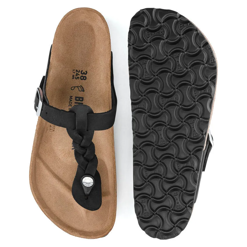 Birkenstock Sandalo Donna Gizeh Braided Nero