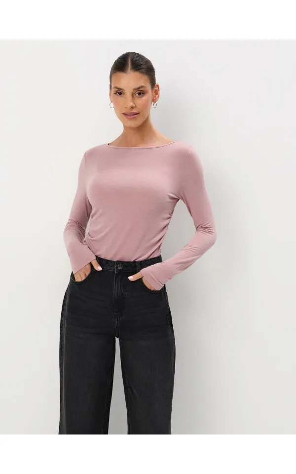 Blusa con arricciatura
