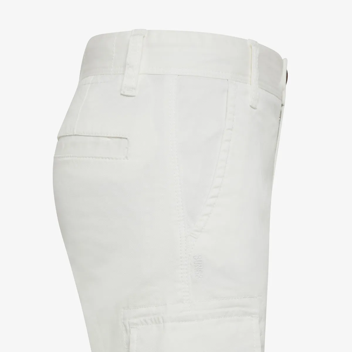 BOY'S BERMUDA MILITARY SOLID BIANCO PANNA