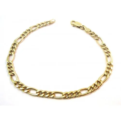 BRACCIALE CATENA DA UOMO IN ORO GIALLO 18 KT