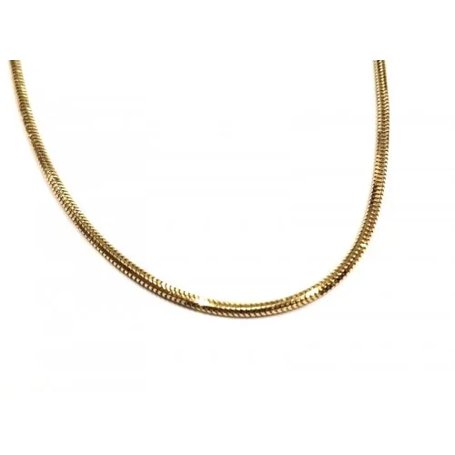 COLLANA CODA DI TOPO IN ORO GIALLO 18 KT 50 cm
