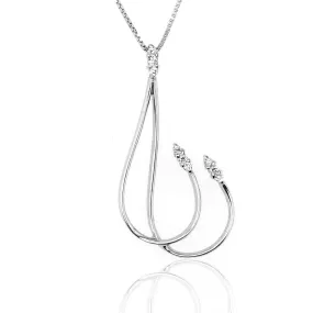 Collana Fantasia in Oro Bianco con Diamanti