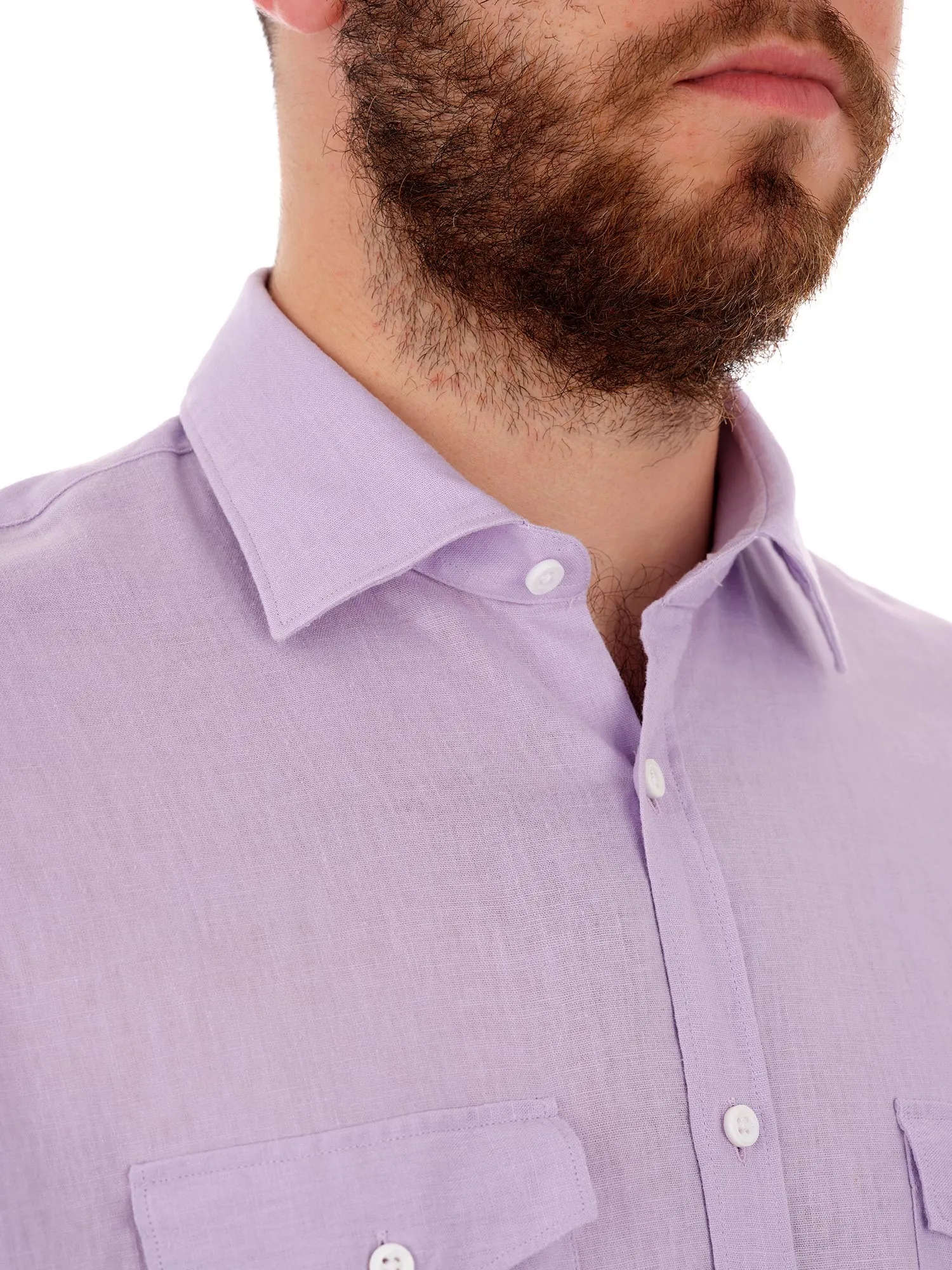 Colorful Shirt for Summer in Linen and Viscose