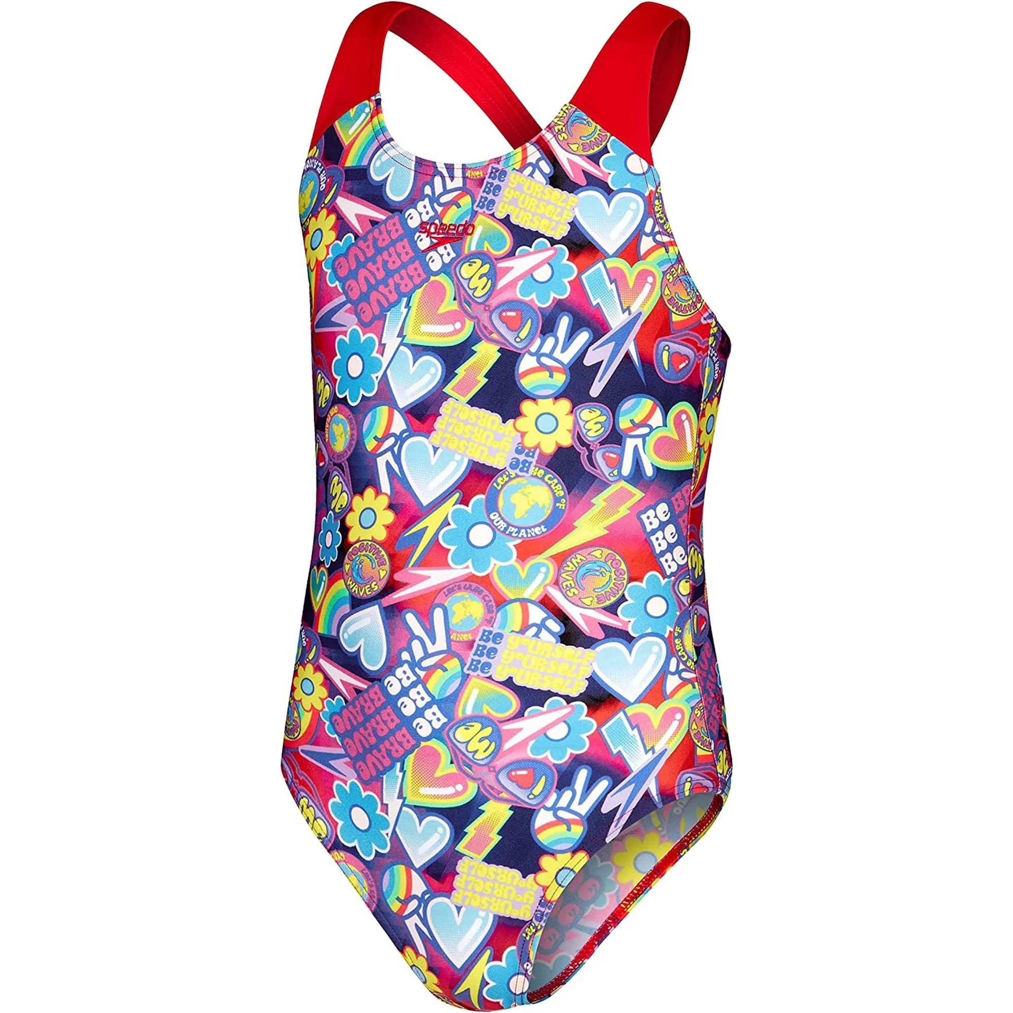 Costume Sportivo SPEEDO Bambina digital allover splashback Blu