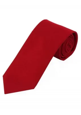 Cravatta oversize in raso, seta, tinta unita, rosso