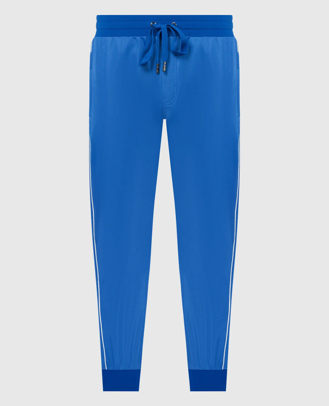 Dolce&Gabbana Joggers blu con patch logo GZ45ATHU7B0