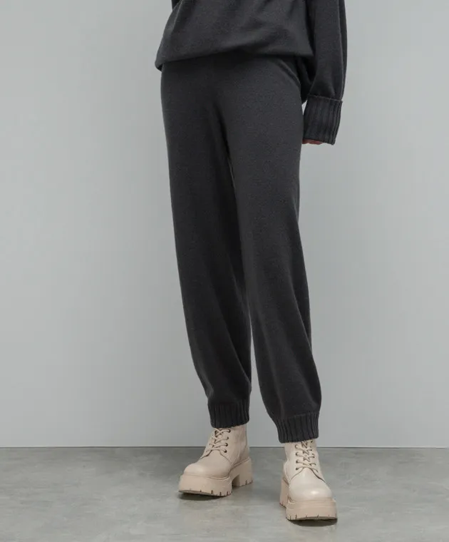 Enrico Mandelli Joggers in cashmere grigio A7KD145241