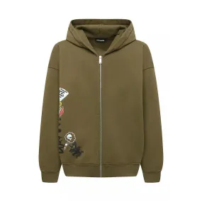  FELPA DSQUARED. VERDE MILITARE 