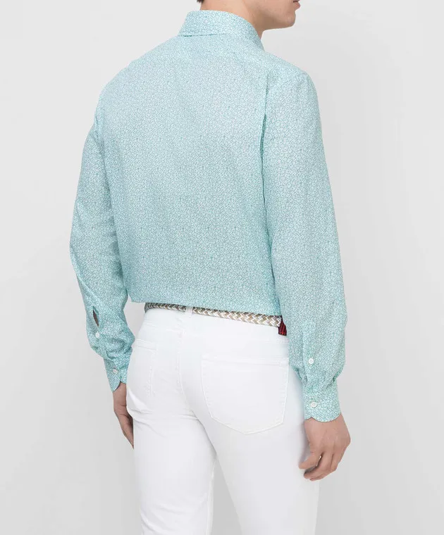 ISAIA Camicia turchese CAM088C7218