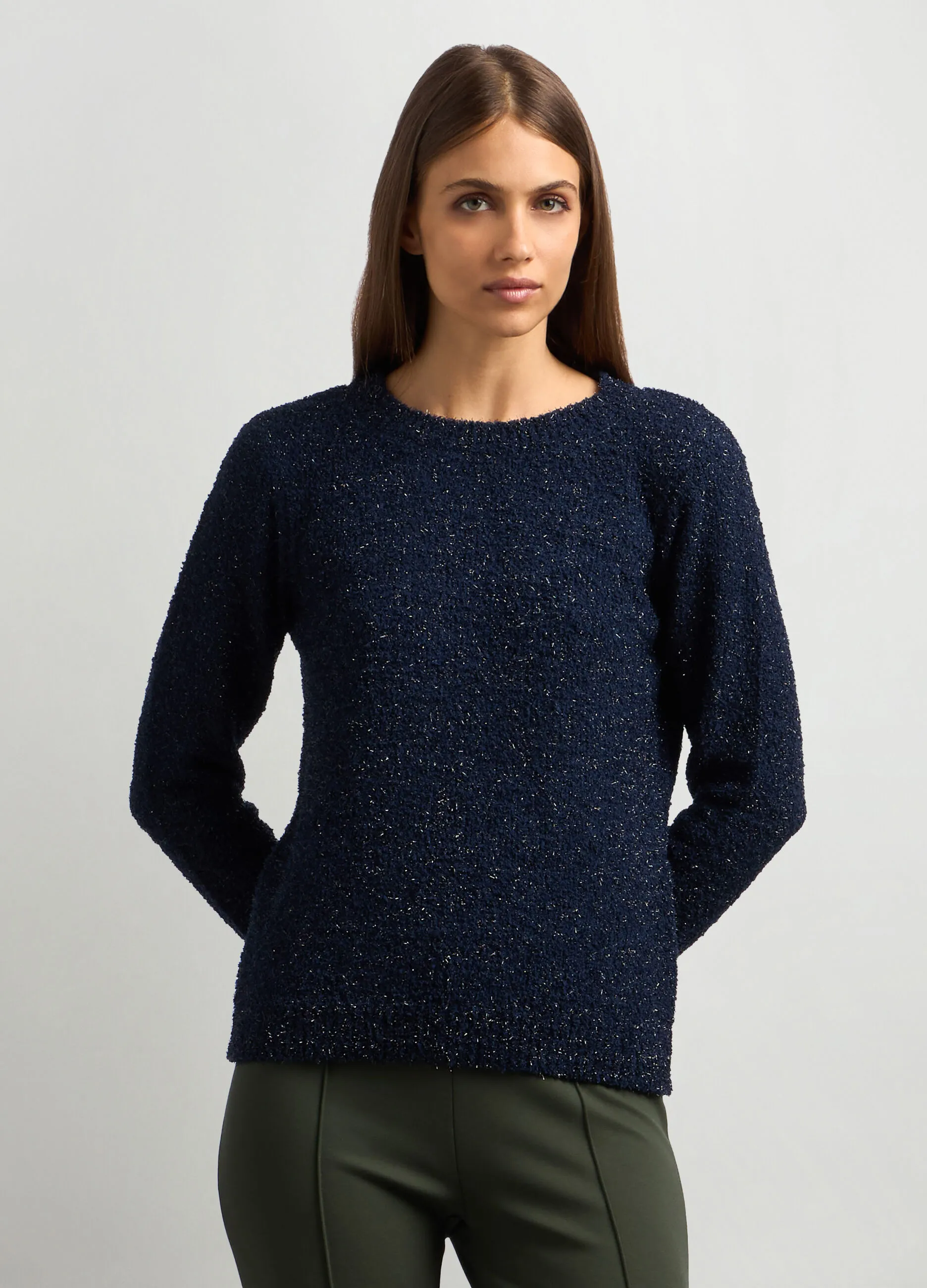IWIE  Pullover bouclé donna