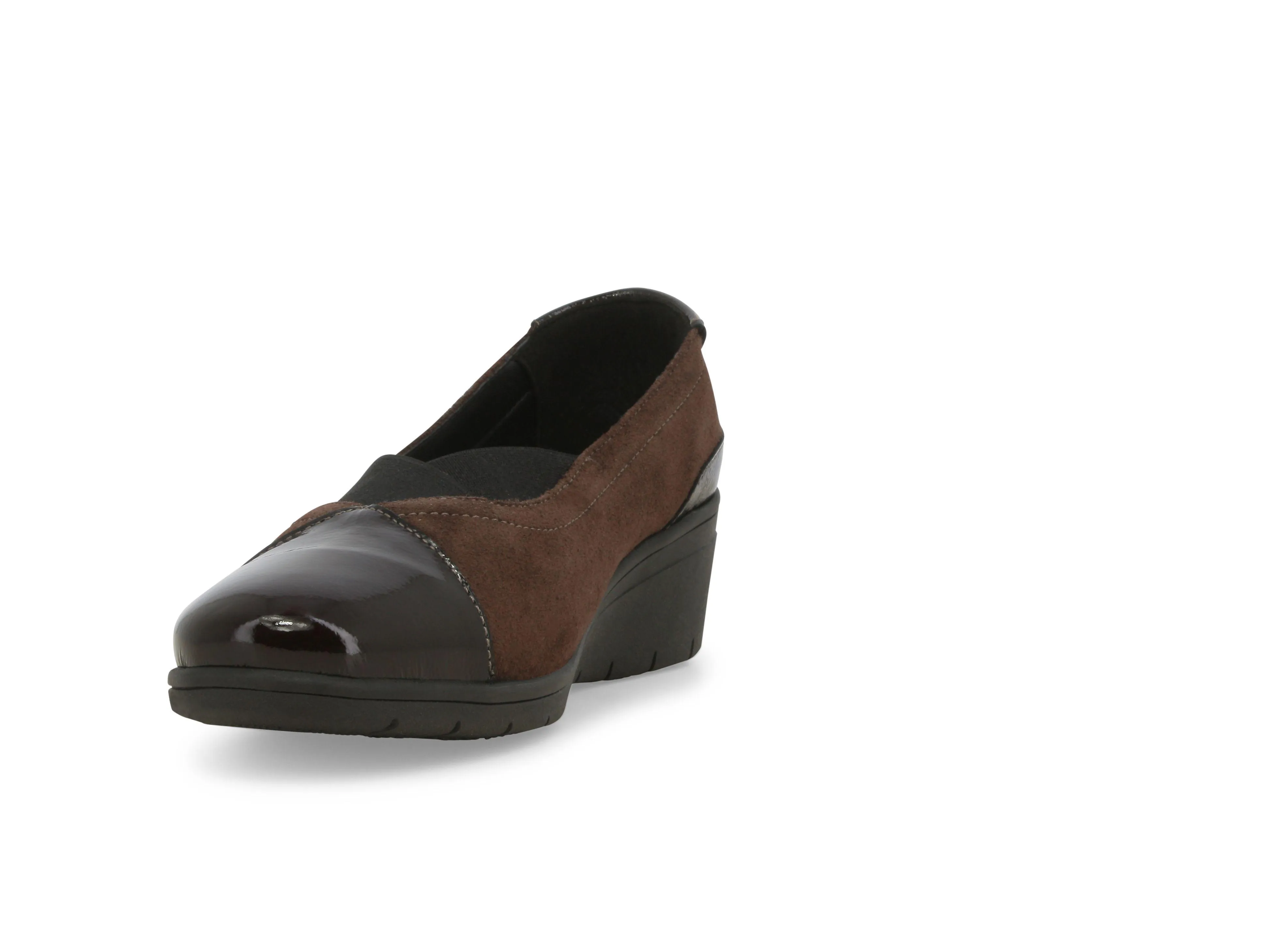 Melluso Decollete donna in vernice e camoscio marrone k91616w
