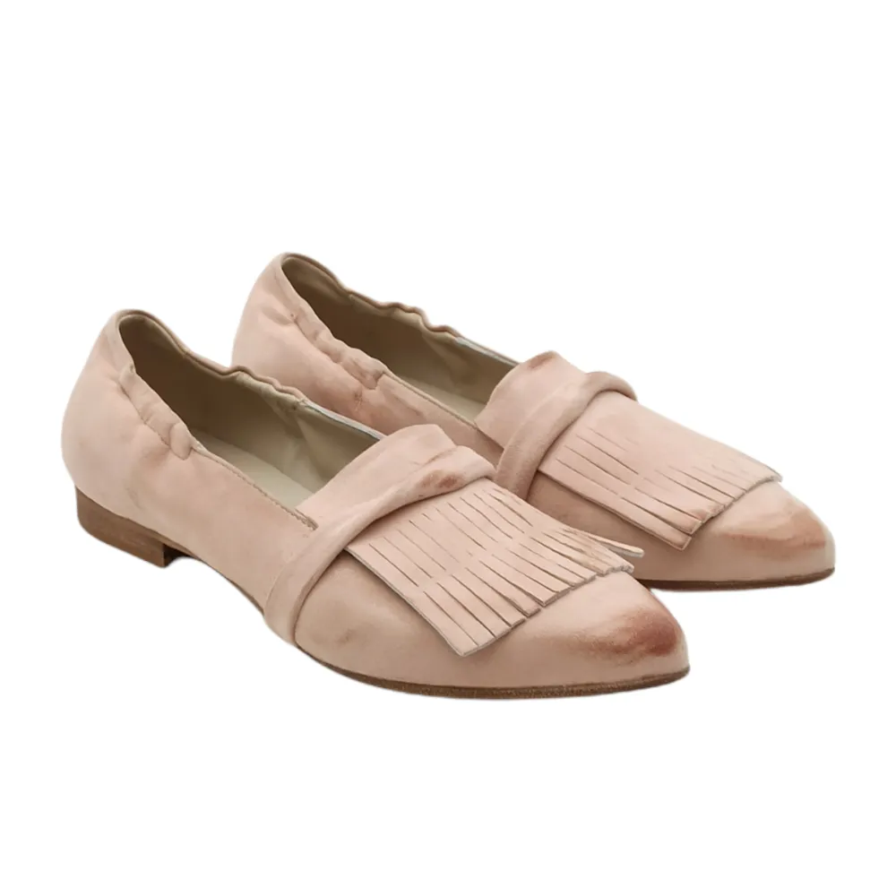 Mocassino frangia donna in camoscio King 3404 CAM CIPRIA