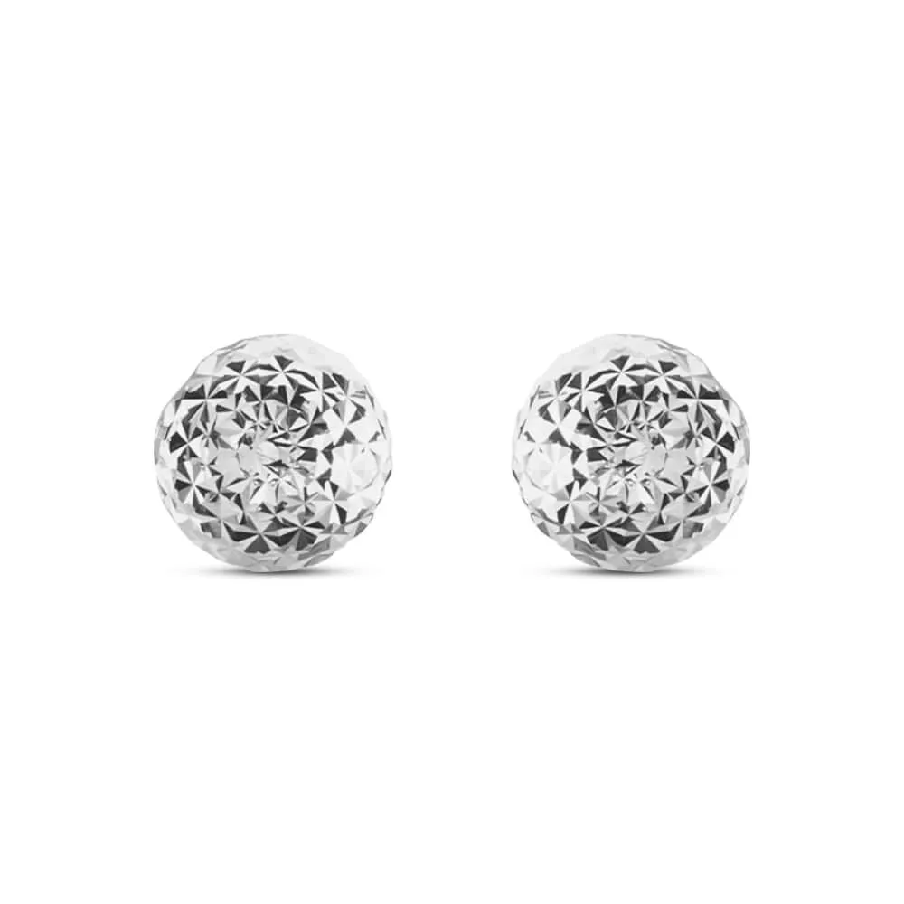 Orecchini Lobo Sfera 8mm Golden Lover Oro Bianco 750/1000 1623831