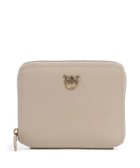  Pinko Taylor Portafoglio pelle di vacchetta finemente grana beige  