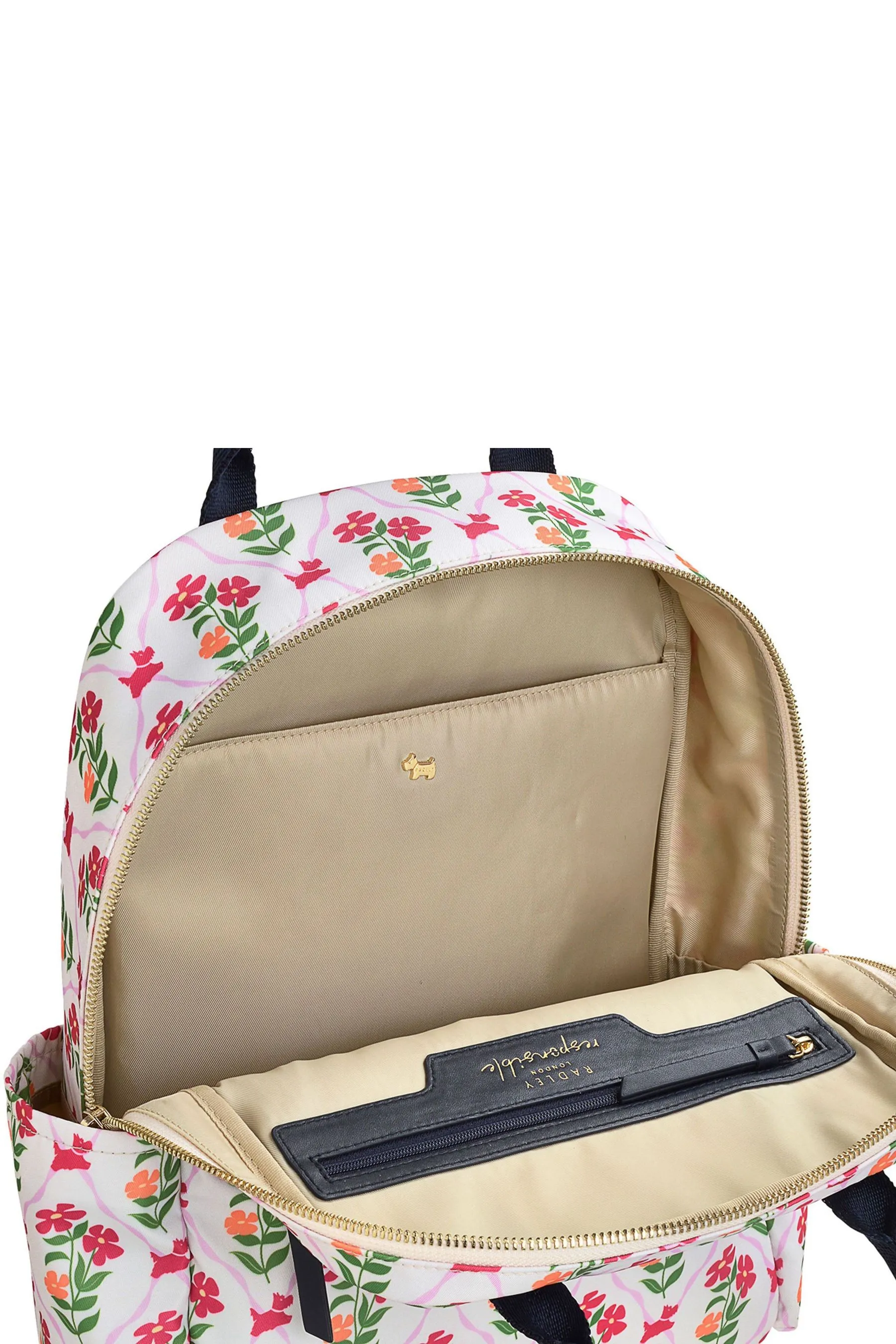Radley London - Finsbury Park - Bianco medio Giostra Floreale zip - Zaino