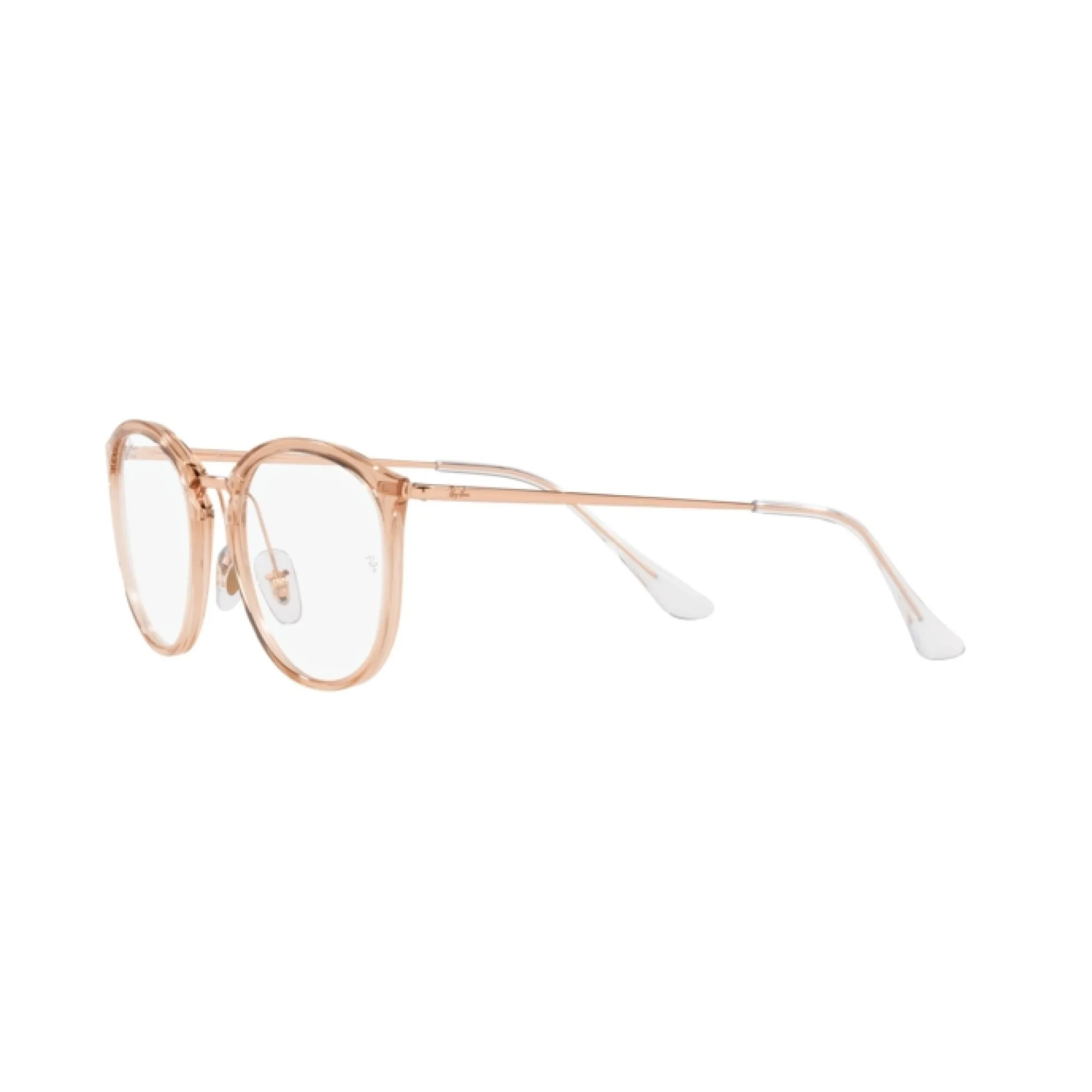   Ray-Ban RX 7140 - 8124 Marrone Chiaro Trasparente | Occhiale Da Vista Donna 