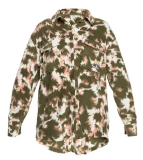 ROXY Because The Night blusa a maniche lunghe da donna sopracamicia sostenibile ERJPF03115 TPC6 verde/colorato
