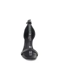 Sandalo con tacco Guess SANDALO FERRAGNI in pelle nero