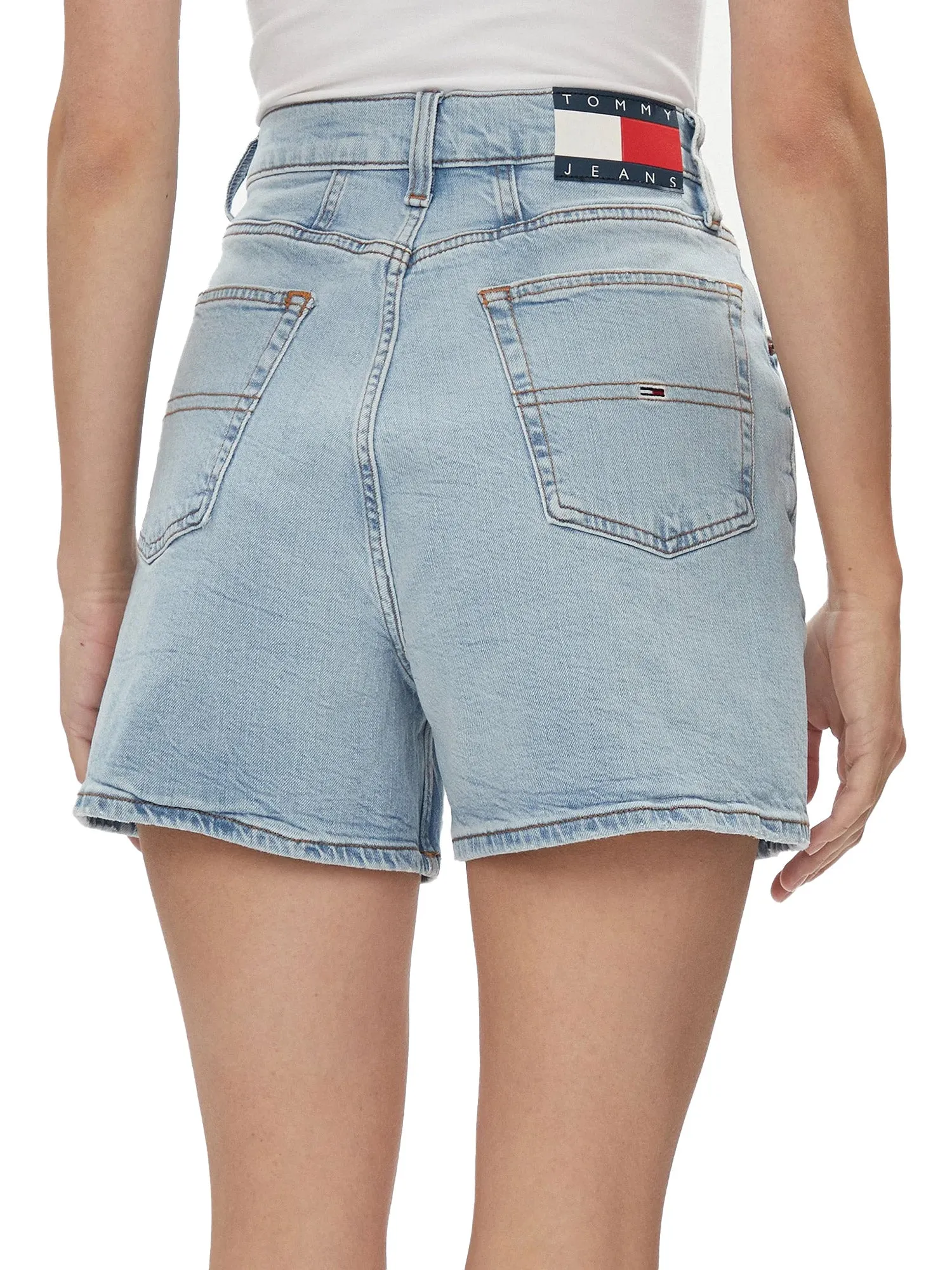 Shorts jeans High Mom denim chiaro