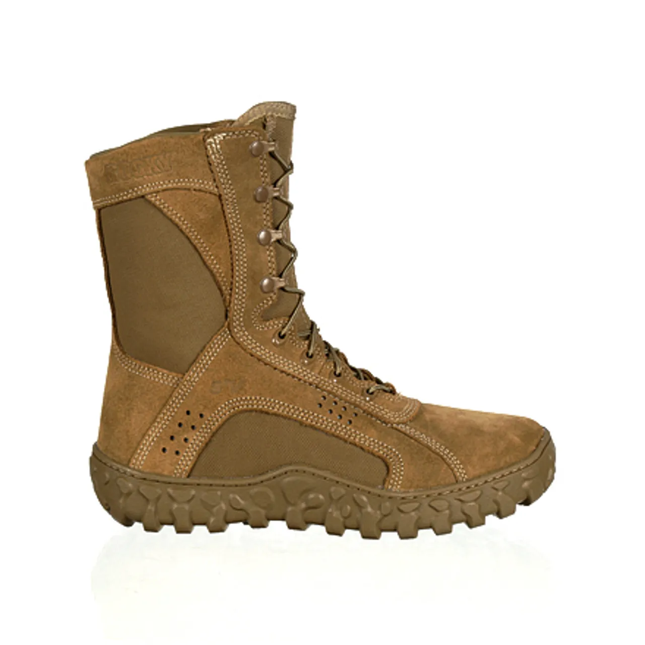 Stivale da volo Rocky S2V dell'esercito americano approvato OCP Coyote Brown prodotto negli Stati Uniti