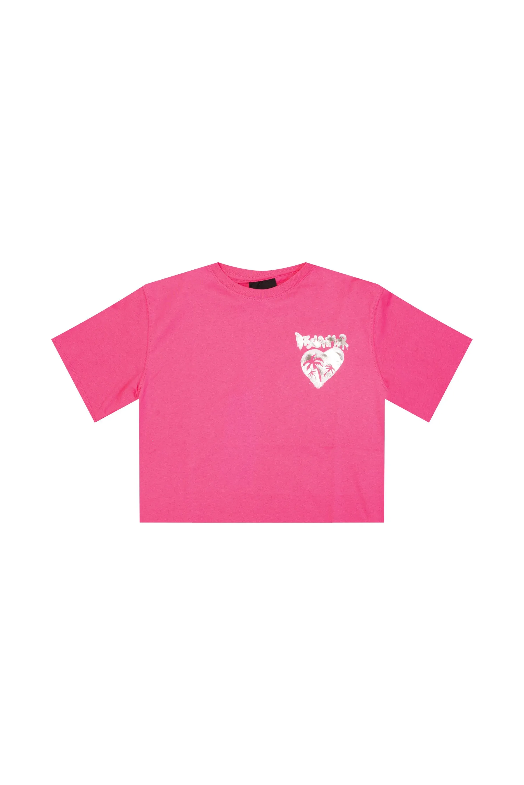 T-SHIRT DONNA DISCLAIMER 24EDS54413  FUXIA FLUO