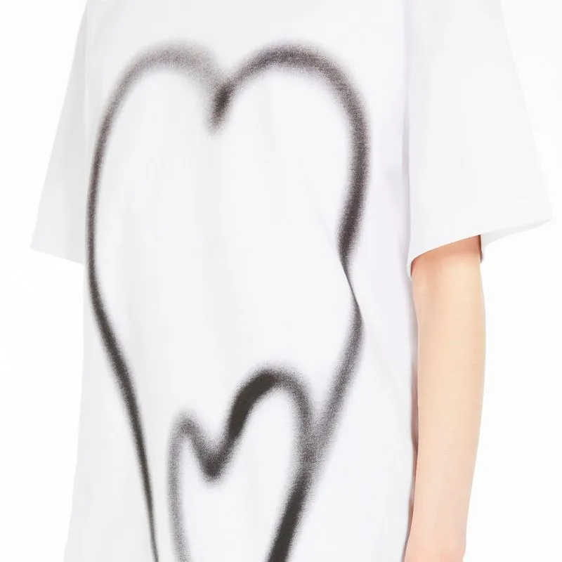 T-Shirt Luis con stampa a cuore 