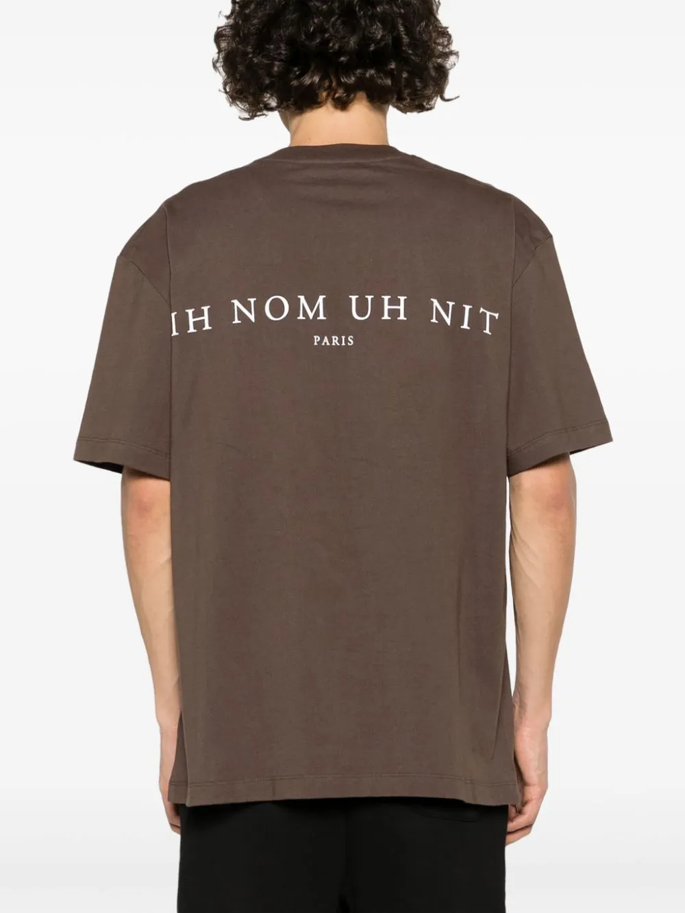 t-shirt marrone mask black roses