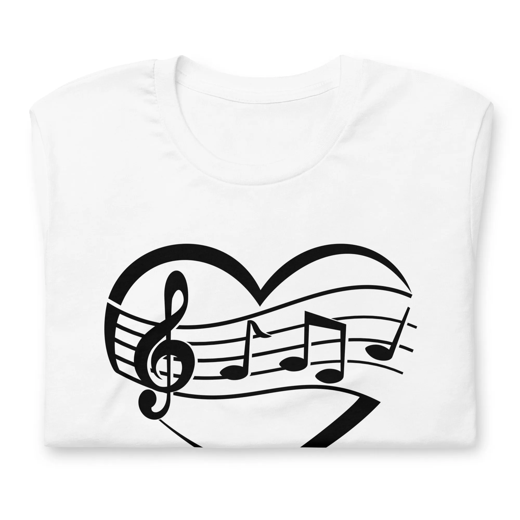 T-shirt unisex con cuore e pentagramma