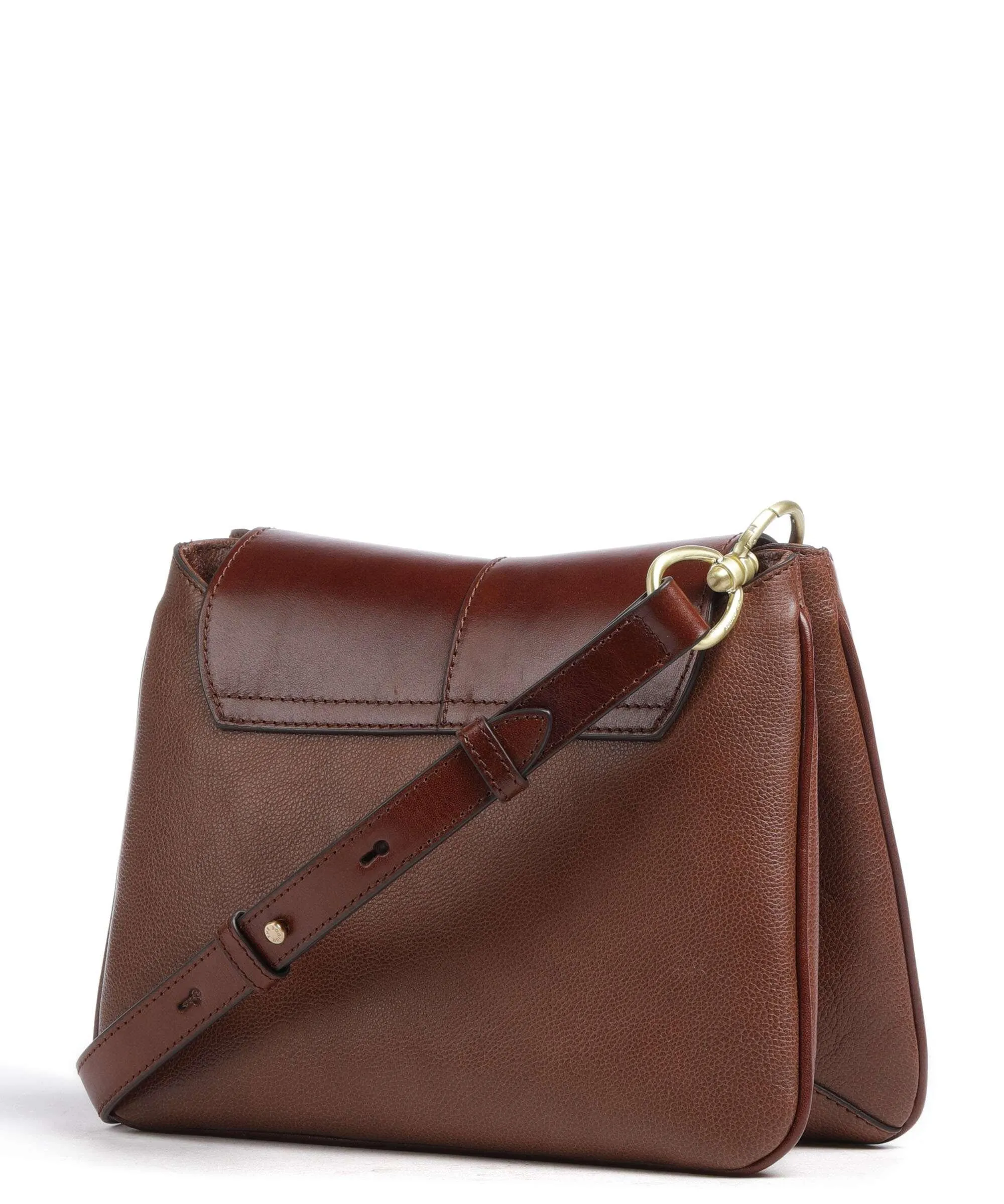  The Bridge Elisabetta Borsa a spalla pelle a grana fine marrone  