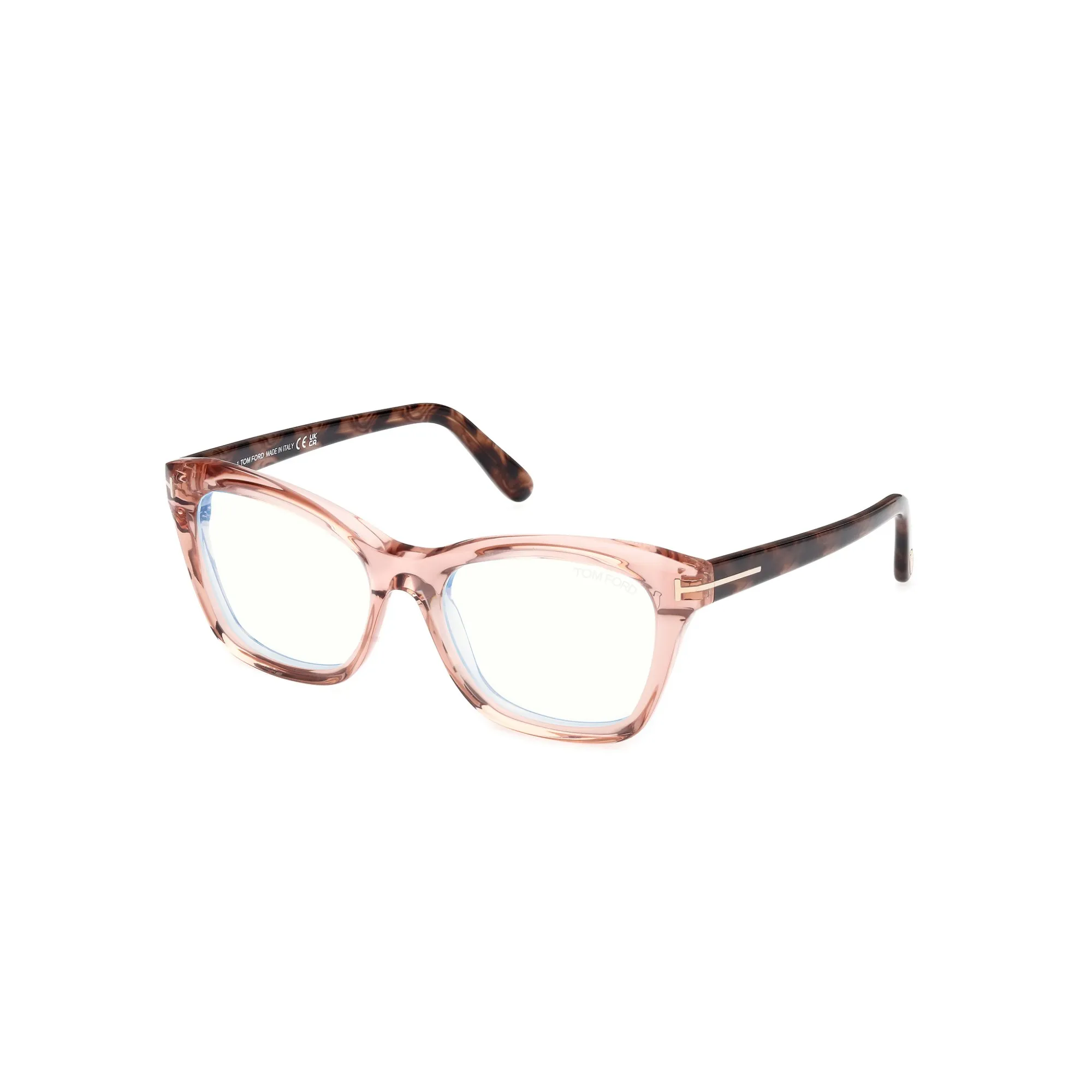   Tom Ford FT 5909-B Blue Block 072 Rosa Brillante | Occhiale Da Vista Donna 